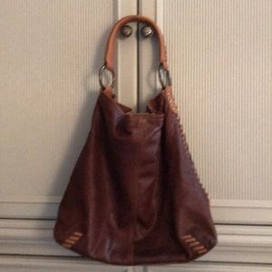Lucky Brand brown leather Boho purse